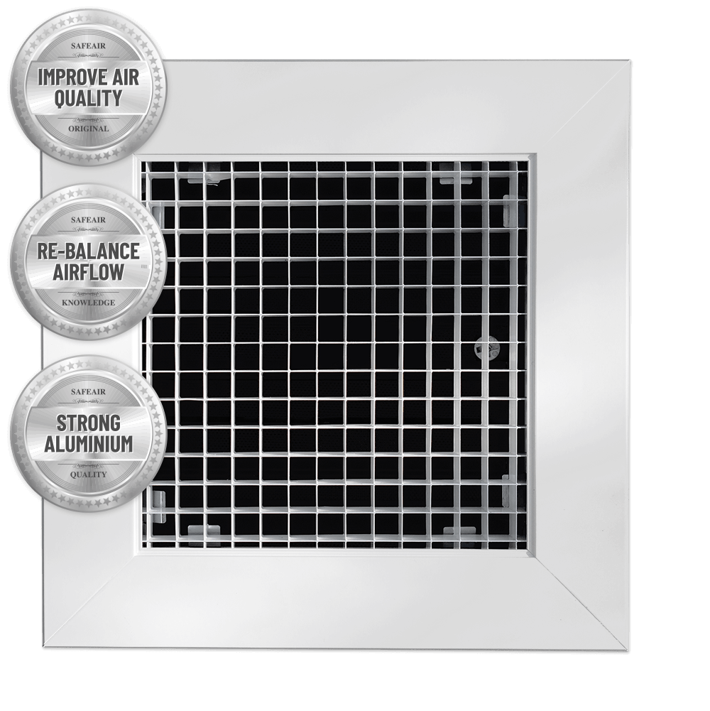 Improve Indoor Air Quality - SafeAir Maximum Airflow Air Vents