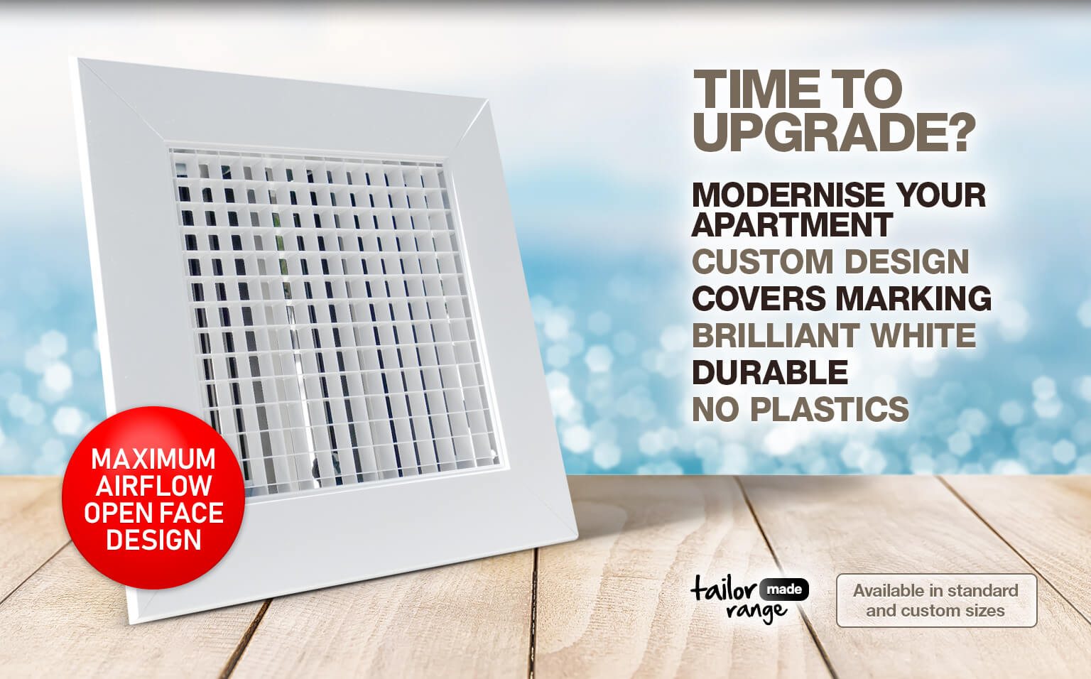 Buy new or replacement apartment air registers and vents from SafeAir